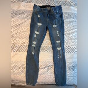 Torrid Bombshell Skinny Distressed Blue Jeans Size 14R